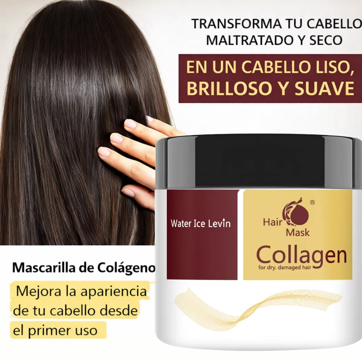 Mascarilla capilar de colágeno